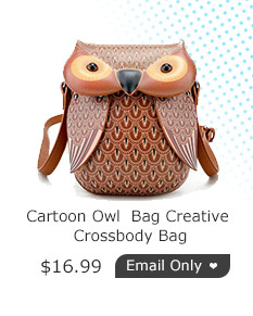 Cartoon Owl Shape Shoulder Bag Creative Crossbody Bag Phone Bag